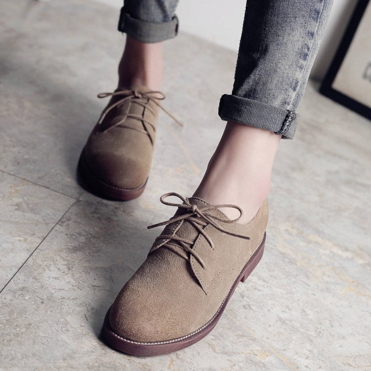 Autumn Queen Comfort Lace Up Women Oxford Shoes