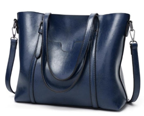 Hand-Painted Leather Handbag Artistic Everyday Use