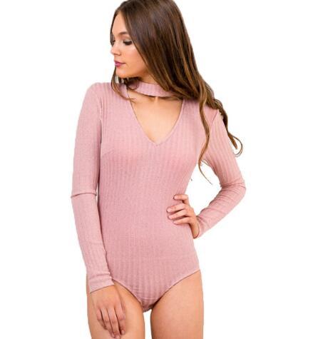 Halter-Style Knitted Jumpsuit for Women – Elegant Autumn & Winter One-Piece Outfit