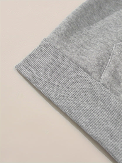 Plus Size CRAZY Print Hoodie – Women’s Casual Pullover Sweatshirt with Kangaroo Pocket for Fall/Winter