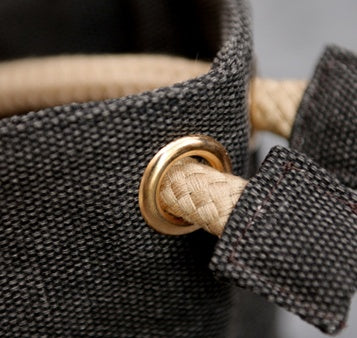 Korean-Inspired Canvas Shoulder Tote Minimalist Everyday Bag