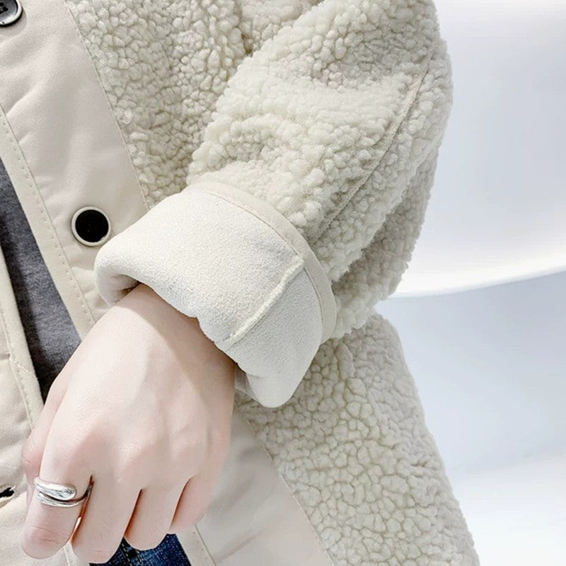 Short Lamb Hair Fur Coat – Coats Outfits Women & Cozy Winter Elegance