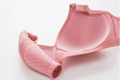 Green Lace Bra – Floral Elegance & Natural Shaping