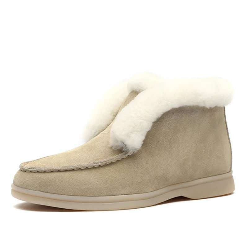 Round Toe Suede Fashion Short Boots | Martin-Style Autumn & Winter PU Insole Boots