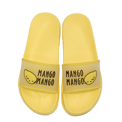 Banana Fruit Pattern Women Home Bathroom Slippers