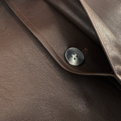 Short Leather Jacket with Pointed Collar – Jackets for Women & Fall Outfits