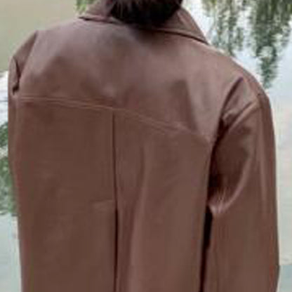 Short Leather Jacket with Pointed Collar – Jackets for Women & Fall Outfits