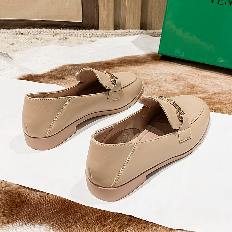 Black Designer Flat Women Shiny Elegant Shoes