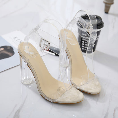 Transparent High Heel Pumps | Edgy Hip Hop Party Shoes for Women