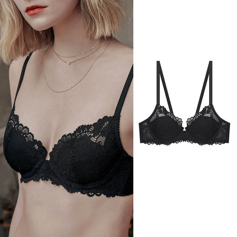 Anti Sagging Lace Embroidered Small Chest Ladies Bra