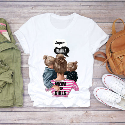 Women Mama Life Circle T Shirts