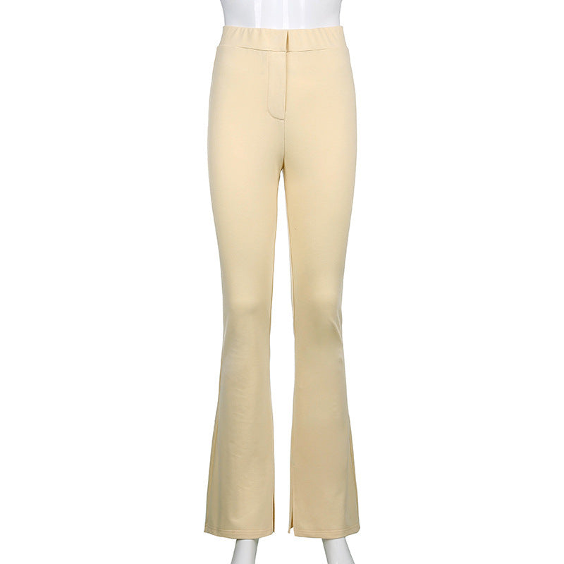 Retro Zip Fly Skinny Pants