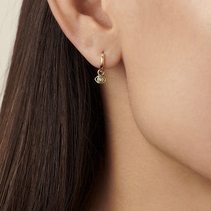 Earrings Diamond Devil's Eye Stud Symbolic Design Jewelry Trend 2025