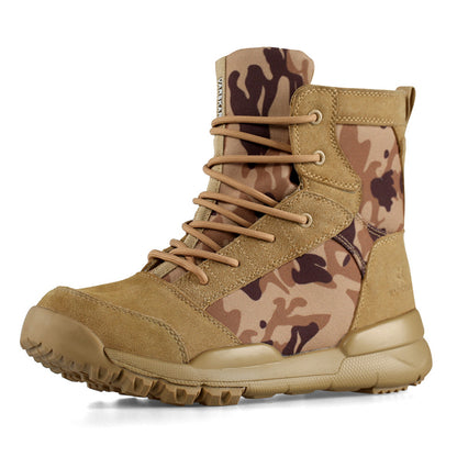 Mens Big Size Military Ankle Boots