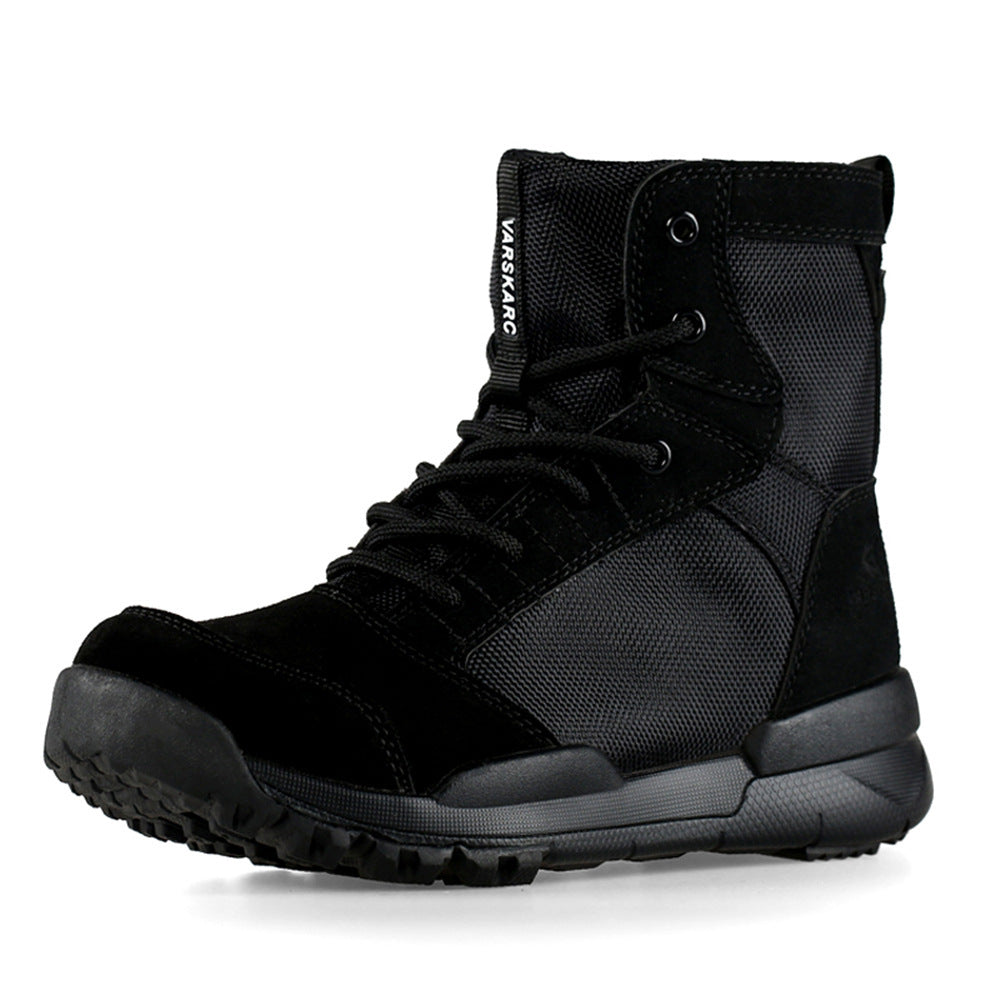 Mens Big Size Military Ankle Boots