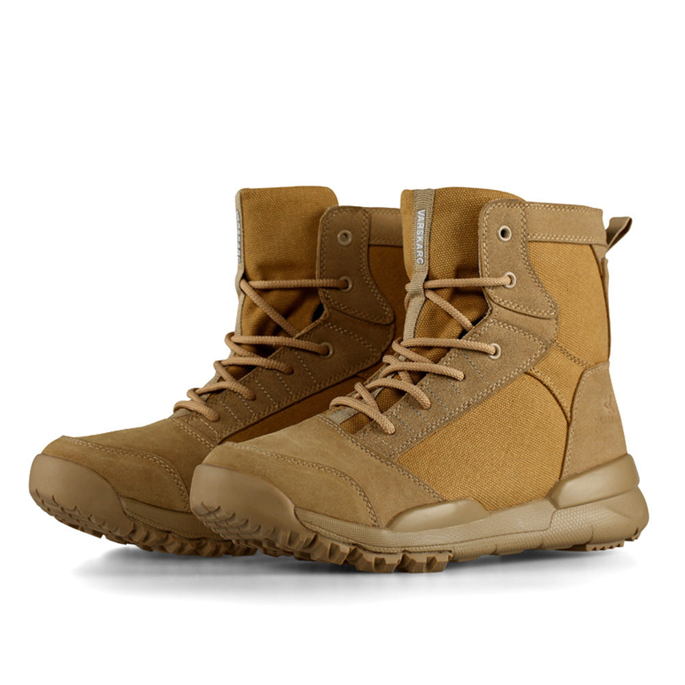 Mens Big Size Military Ankle Boots
