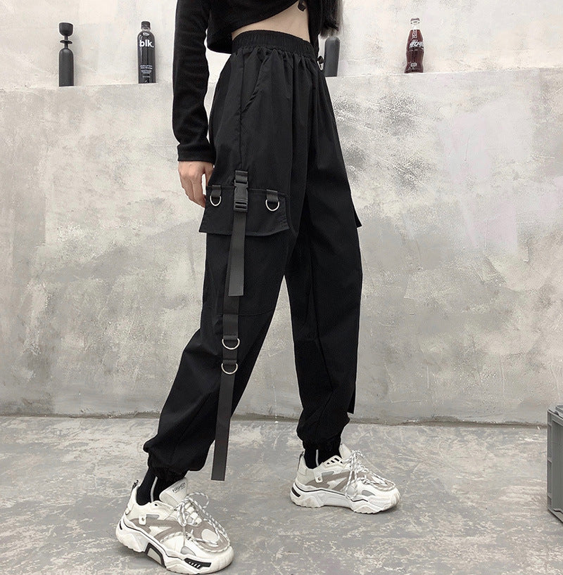 Korean-Inspired High-Waisted Loose Trousers – Lightweight Summer Pants