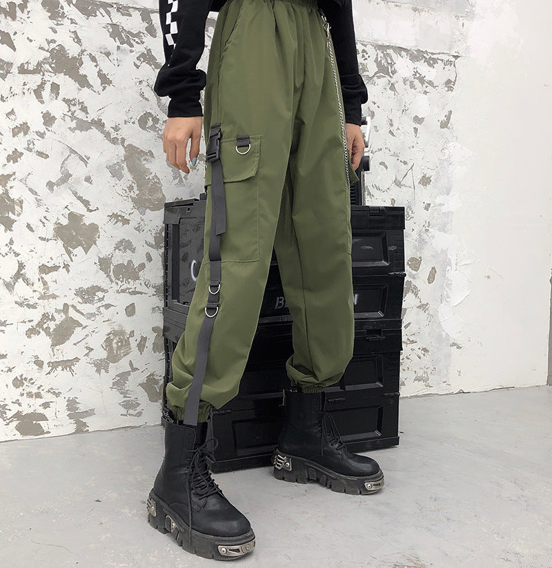 Korean-Inspired High-Waisted Loose Trousers – Lightweight Summer Pants