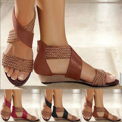 Orthopedic Insole Open Toe Women Wedge Sandals