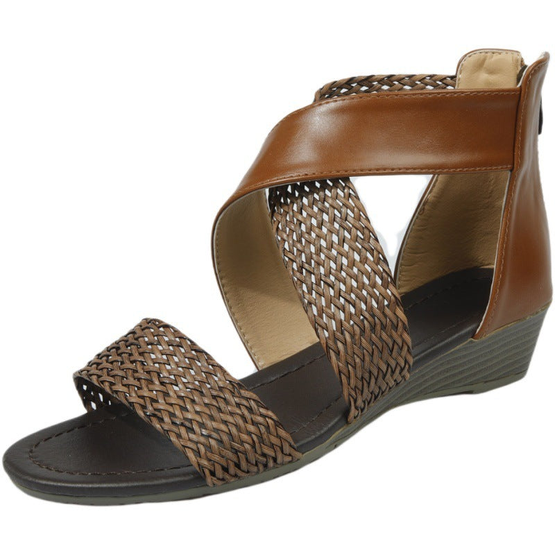 Orthopedic Insole Open Toe Women Wedge Sandals