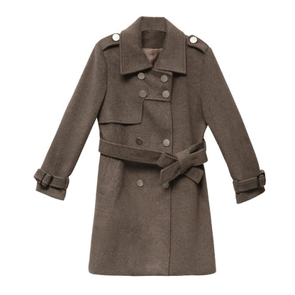 Small Slim Mid-Length Woolen Coat – Coats Outfits Women & Chic Autumn Winter Outfits