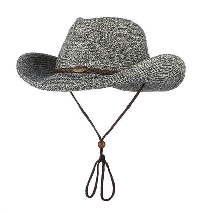 Wide Brim Summer Hat with Wind Lanyard – Unisex Sun Hat