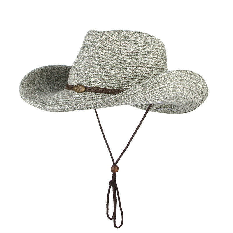 Wide Brim Summer Hat with Wind Lanyard – Unisex Sun Hat