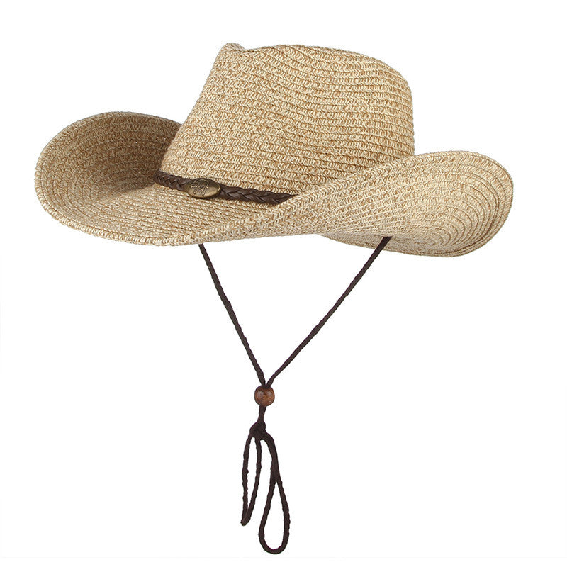 Wide Brim Summer Hat with Wind Lanyard – Unisex Sun Hat