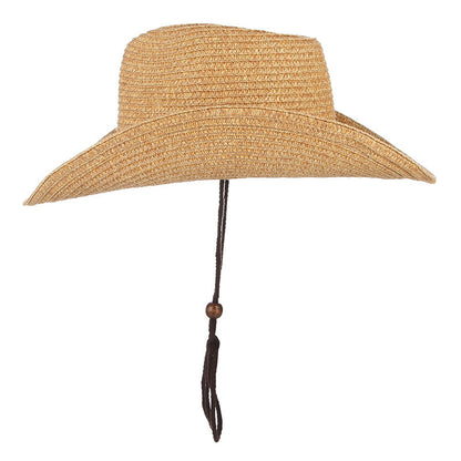 Wide Brim Summer Hat with Wind Lanyard – Unisex Sun Hat