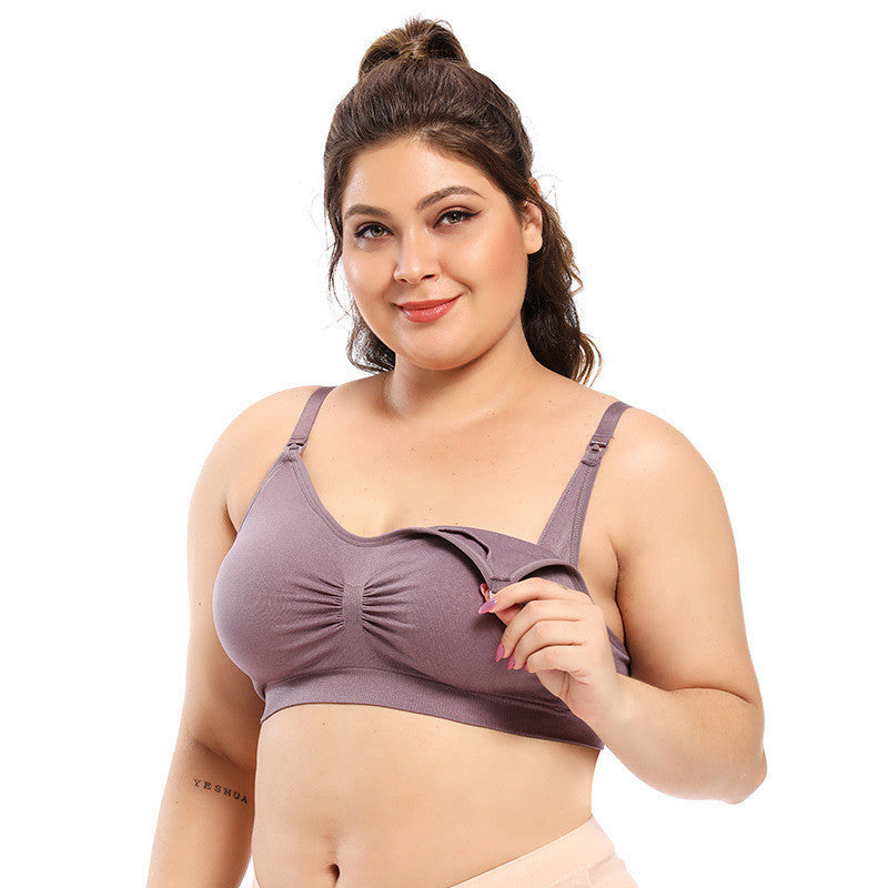 New Large Size Front Buckle Breastfeeding Bra