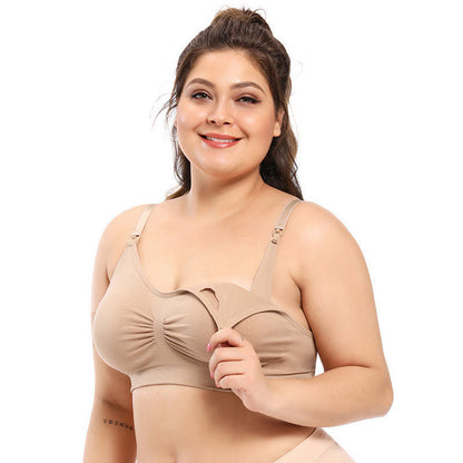 New Large Size Front Buckle Breastfeeding Bra