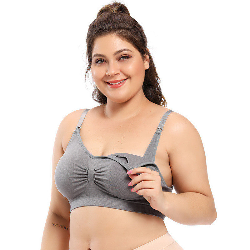 New Large Size Front Buckle Breastfeeding Bra
