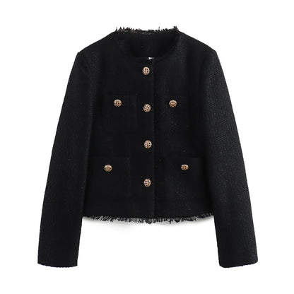 Chenille Woolen Short Coat – Coats for Women Elegant & Chic Day-to-Night Outfits