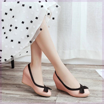 Women's Round Toe Wedge Shoes | Comfortable 6cm Wedges