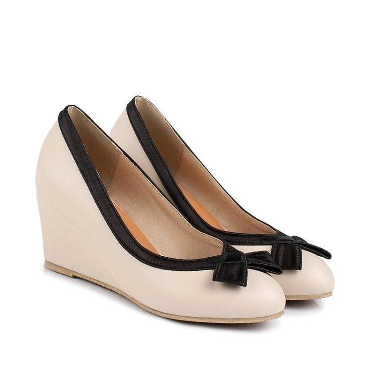 Women's Round Toe Wedge Shoes | Comfortable 6cm Wedges