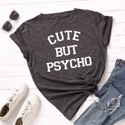 Womens Cute Psycho Summer T Shirts