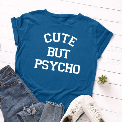 Womens Cute Psycho Summer T Shirts