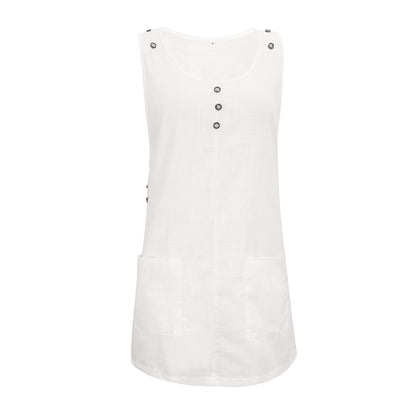 Women’s Cross-Border Sleeveless Vest Dress | Casual Summer A-Line Dress for Women