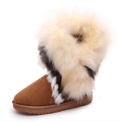 2025 New Winter Boots For Women Snow Boots With Thick Fur Non Slip Waterproof High Boots Big Size