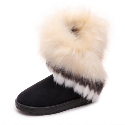 2025 New Winter Boots For Women Snow Boots With Thick Fur Non Slip Waterproof High Boots Big Size