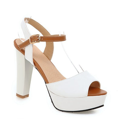 Fish Mouth Front Style High Heels Women Summer Shoes