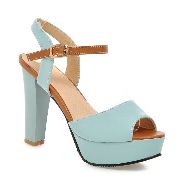 Fish Mouth Front Style High Heels Women Summer Shoes