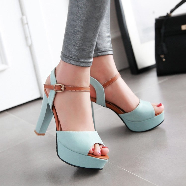 Fish Mouth Front Style High Heels Women Summer Shoes