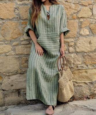 Striped Maxi Dress | Casual Summer Dress & Flowy Outfit for Women
