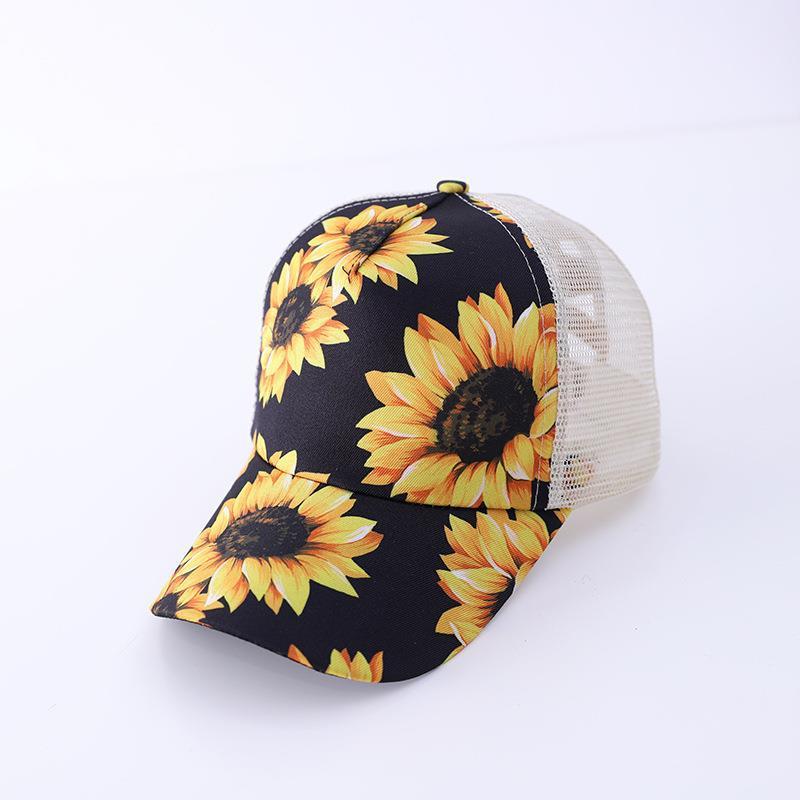Ponytail Women’s Baseball Cap – Floral Snapback