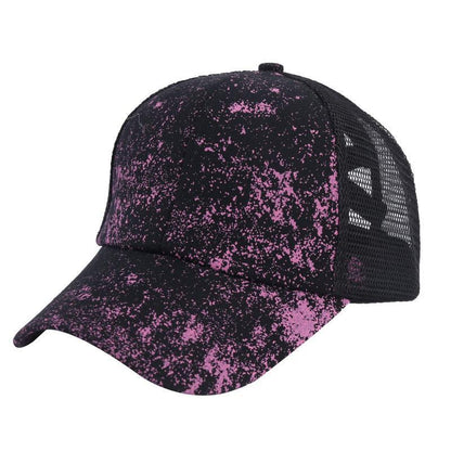 Ponytail Women’s Baseball Cap – Floral Snapback