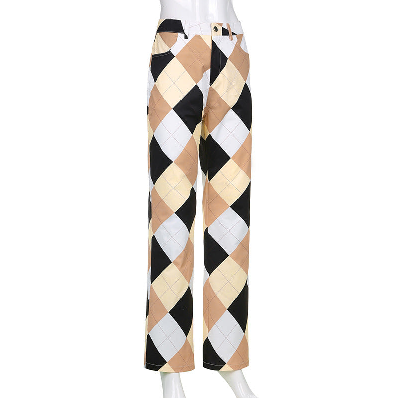 Ankle Length Khaki Cargo Pants England Style With Flap Pockets