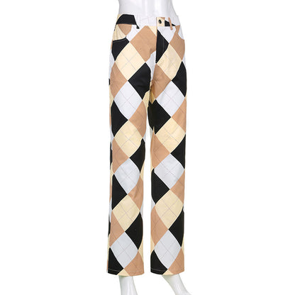 Ankle Length Khaki Cargo Pants England Style With Flap Pockets