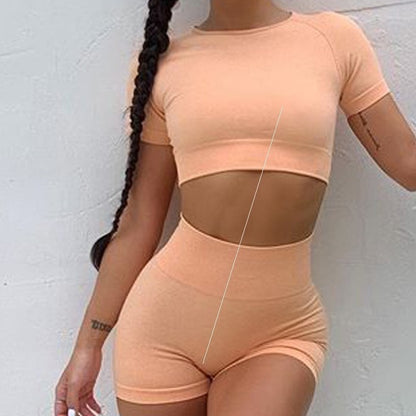 New Women’s Gym Set Yoga Suit Fitness Jumpsuit Stretch Push Up Workout Bodysuit Sportswear