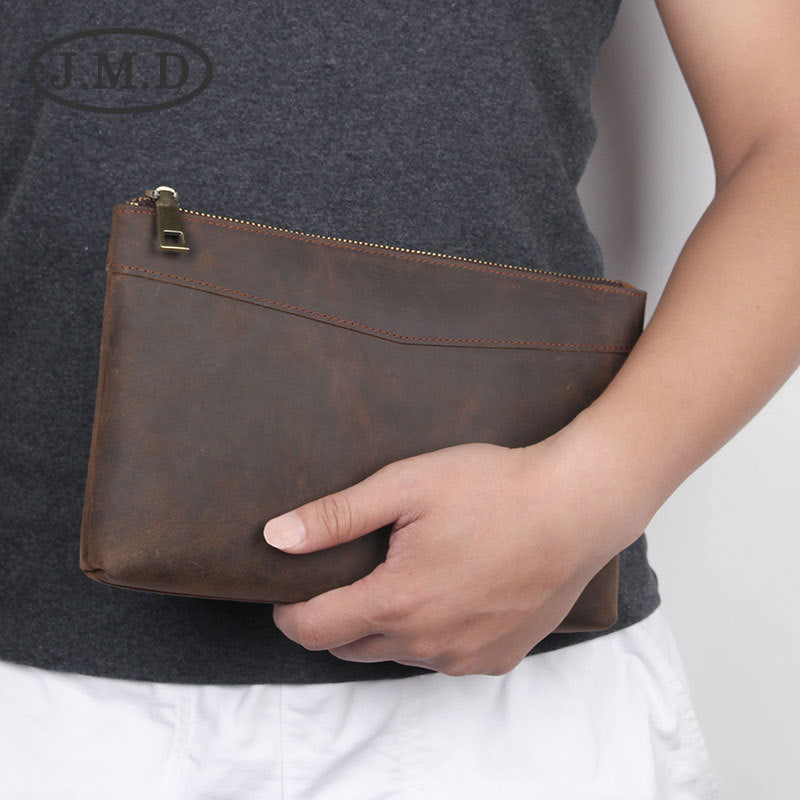 RFID-Protected Men's Wallet Cowhide Minimalist 2025 Trend